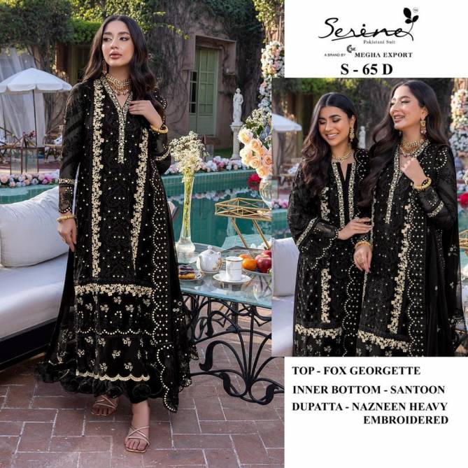 Serene S 65 Heavy Festive Wear Designer Georgette Pakistani Salwar Suits Collection